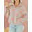 Scacto Gray Bow Quarter Zip Shoulder Baggy Sweatshirt