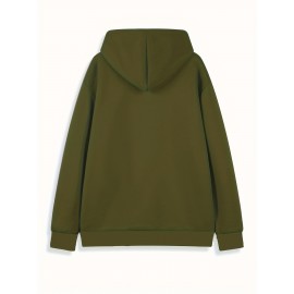 Men's Large Hooded Sweatshirt - Personalized Logo/Text/Design Printing on Left Chest & Back, Bulk Orders for Team Uniforms, School Jackets, Couples Matching - Relaxed Fit Logo Printing Service (Logo/Text/Graphic), PLUS SIZE